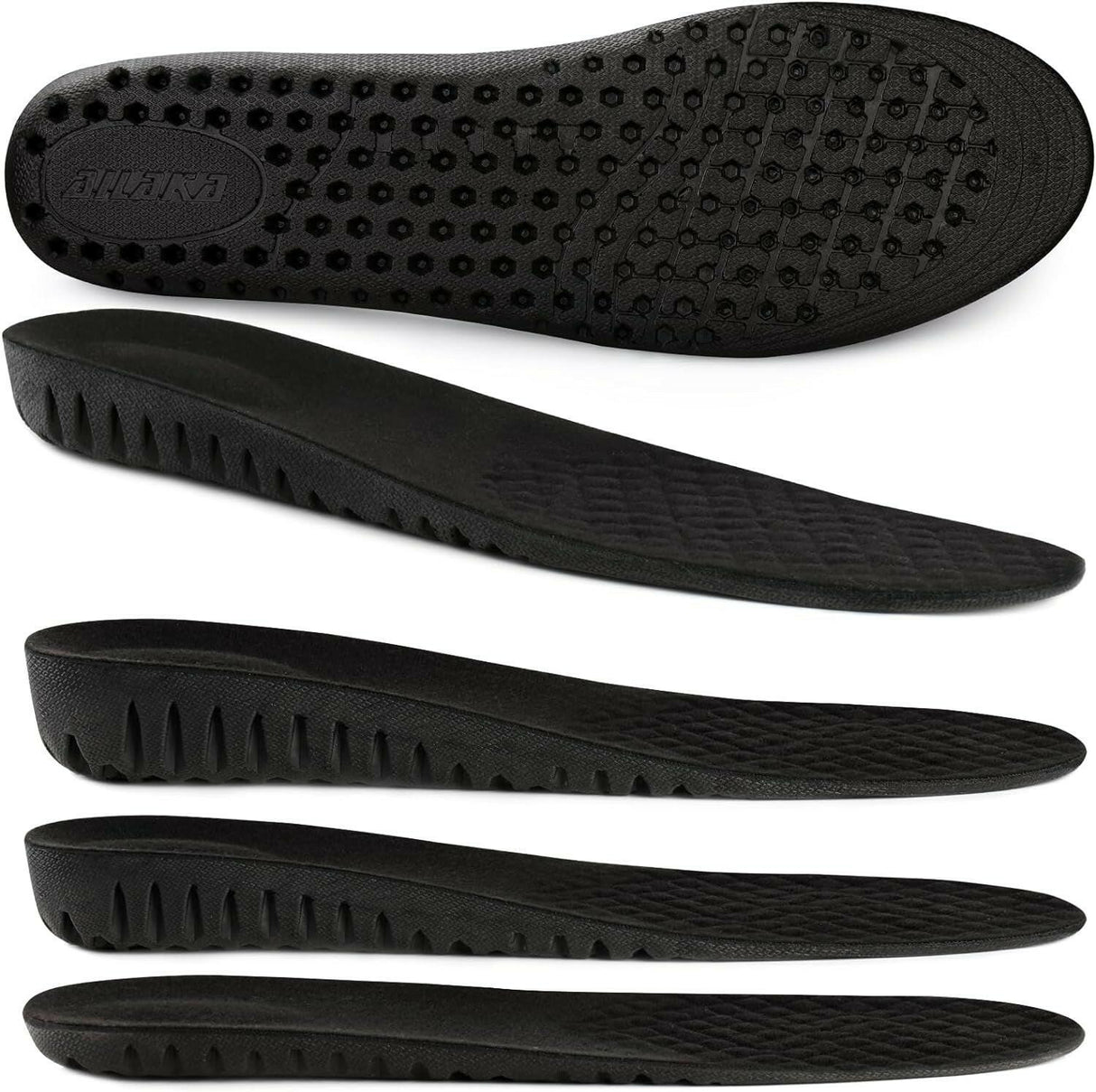 Ailaka Height Increase Insoles for Men Women, Honeycomb Shock Absorbing Cushion Insoles, Replacement Full Length Sports Shoe Height Inserts Height Elevation - Supply Center USA