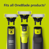 Philips Norelco Oneblade 360 Blades, Genuine Replacement Blades for Oneblade Electric Shaver and Trimmer, Durable Stainless Steel, Trim, Edge and Shave, 3 Pack, QP430/80