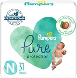 Pampers Pure Protection Diapers - Size 5, One Month Supply (132 Count), Hypoallergenic Premium Disposable Baby Diapers