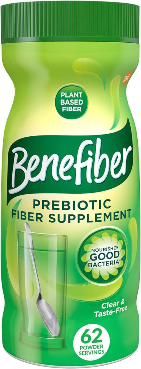 Benefiber Daily Prebiotic Fiber Supplement Powder for Digestive Health, Unflavored - 125 Servings (17.6 Ounces) - Supply Center USA