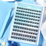 Self Adhesive Lashes Clusters Kit Natural Self Adhesive Cluster Eyelash Extensions Kit Reusable Wispy Cluster Lashes No Glue Needed Fluffy D Curl Individual Lashes Kit with Tweezers 10-16MM by Zegaine
