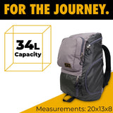 Gold BJJ Jiu Jitsu Backpack - Heavy Duty Gym Bag with Waterproof Gi Pocket