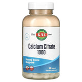 KAL, Calcium Citrate 1000, 180 Tablets - Supply Center USA