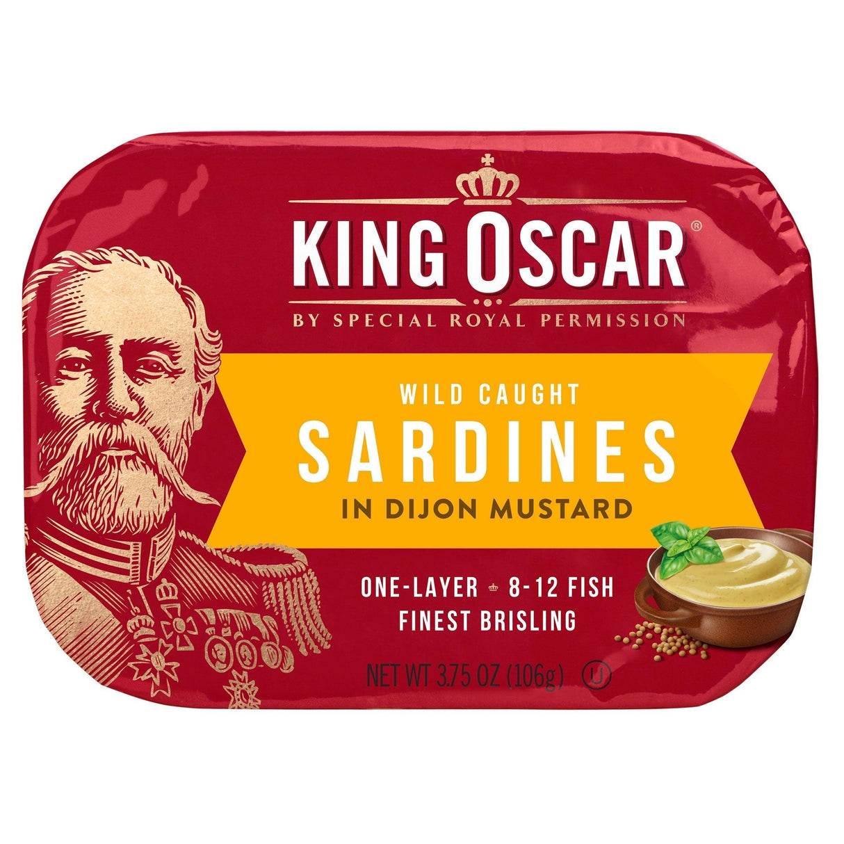 King Oscar, Wild Caught Sardines, In Zesty Tomato Sauce, 3.75 oz (106 g) - Supply Center USA