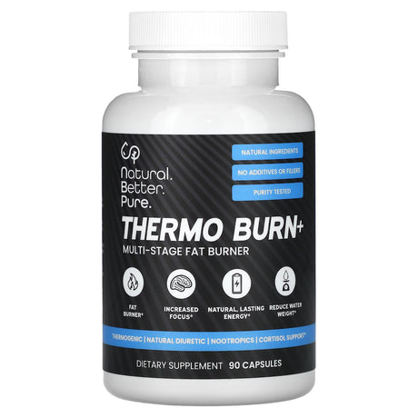 NB Pure, Thermo Burn+ Multi-Stage Fat Burner, 90 Capsules - Supply Center USA