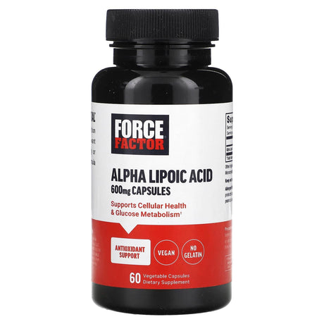 Force Factor, Alpha Lipoic Acid, 600 mg, 60 Vegetable Capsules - Supply Center USA