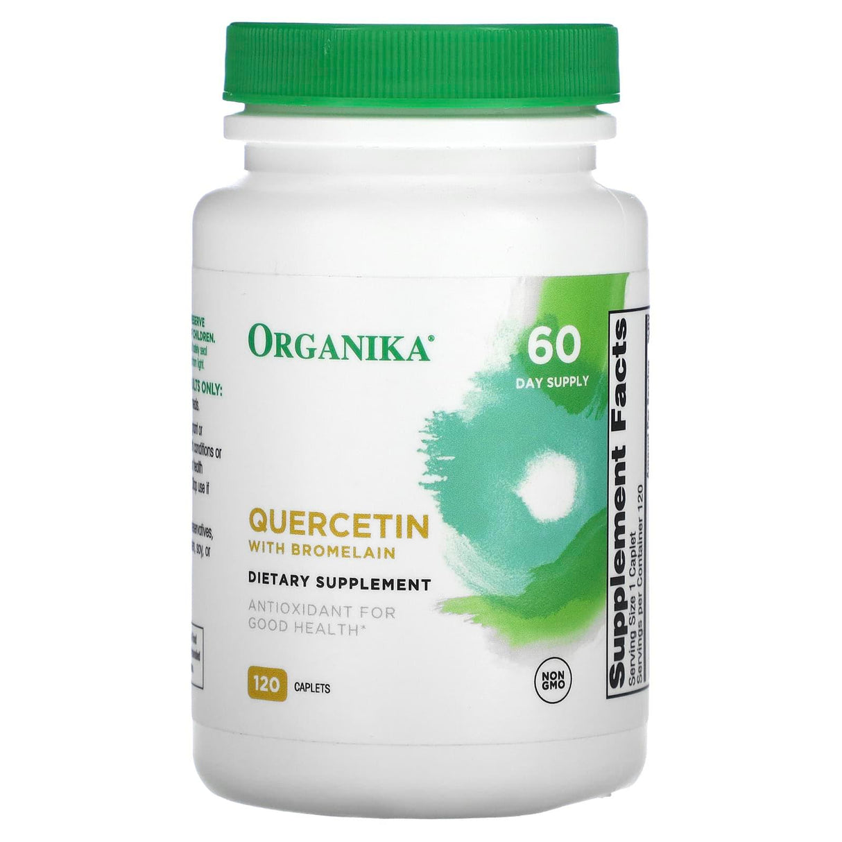 Organika, Quercetin with Bromelain, 120 Caplets - Supply Center USA