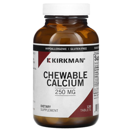 Kirkman Labs, Calcium Chewable, 250 mg, 120 Tablets - Supply Center USA