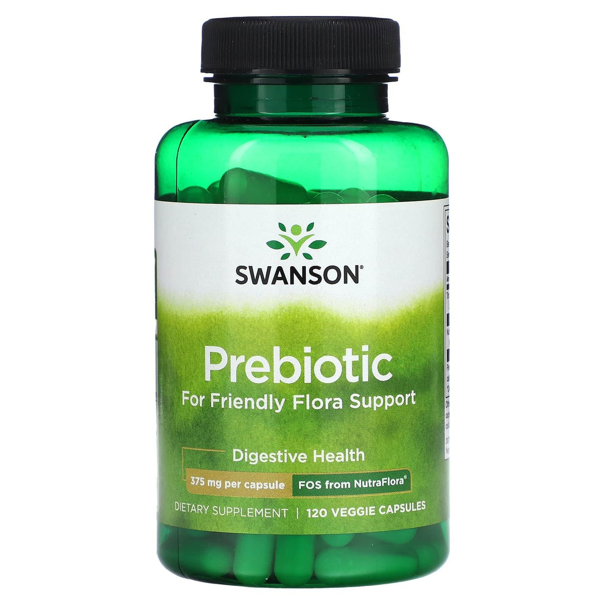 Swanson, Prebiotic for Friendly Flora Support, 375 mg, 120 Veggie Capsules - Supply Center USA