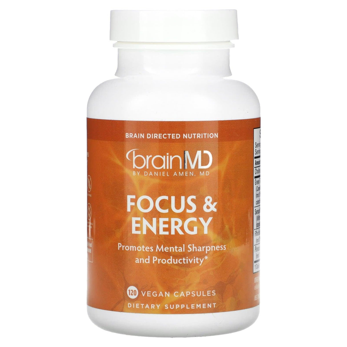 BrainMD, Focus & Energy, 120 Vegan Capsules - Supply Center USA