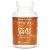 BrainMD, Focus & Energy, 120 Vegan Capsules - Supply Center USA