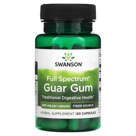 Swanson, Full Spectrum Guar Gum, 400 mg, 60 Capsules - Supply Center USA