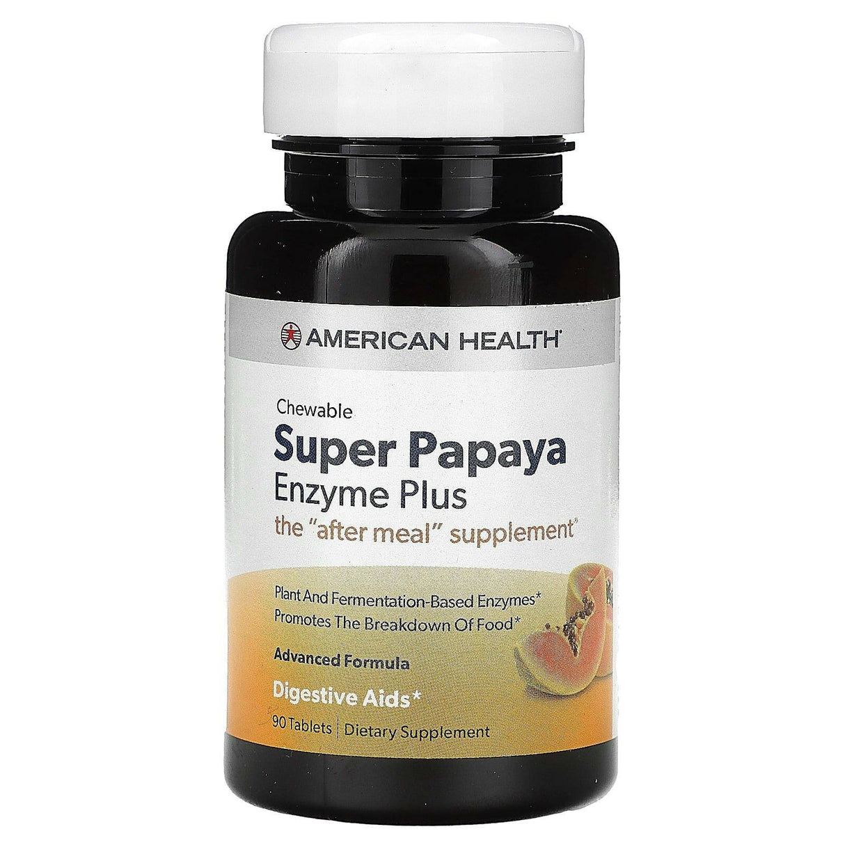 American Health, Super Papaya Enzyme Plus, 90 Tablets - Supply Center USA