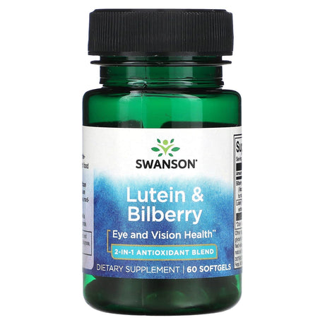 Swanson, Lutein & Bilberry, 60 Softgels - Supply Center USA