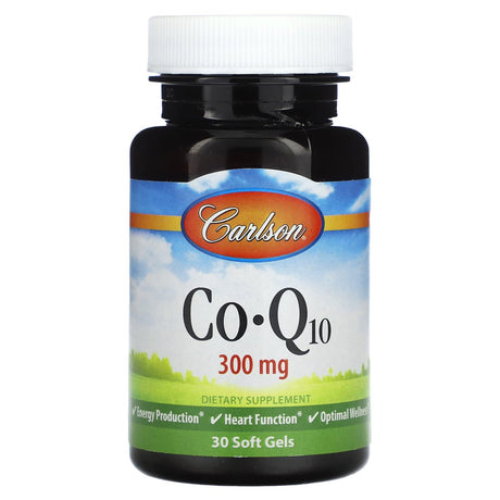 Carlson, Co-Q10, 100 mg, 30 Soft Gels - Supply Center USA