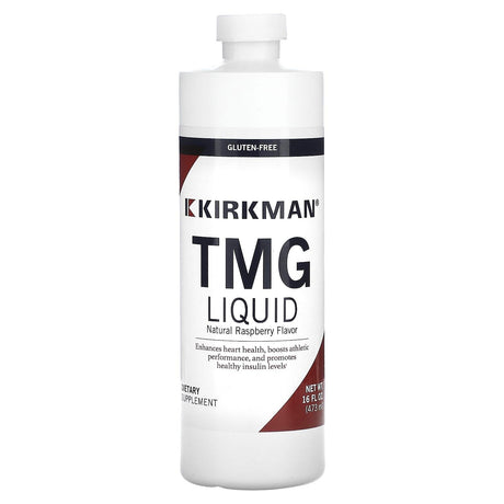 Kirkman Labs, TMG Liquid, Natural Raspberry, 16 fl oz (473 ml) - Supply Center USA