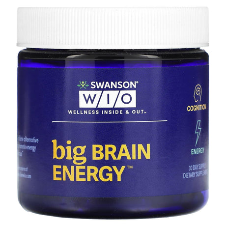 Swanson WIO, Big Brain Energy, 30 Capsules - Supply Center USA