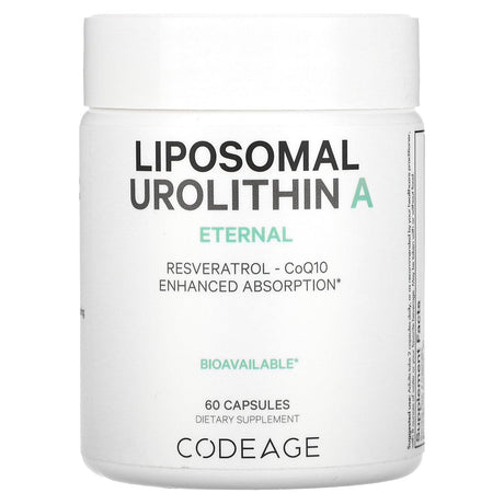 Codeage, Liposomal Urolithin A, Eternal, 60 Capsules - Supply Center USA