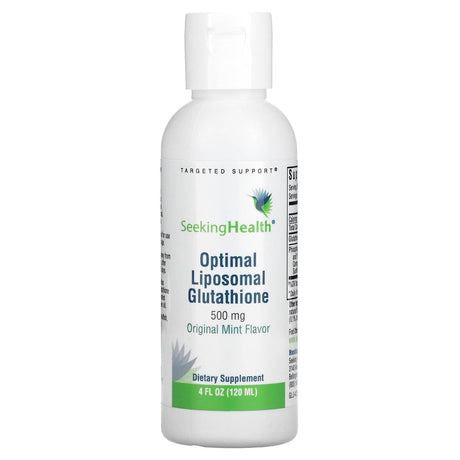 Seeking Health, Optimal Liposomal Glutathione, Original Mint, 500 mg, 4 fl oz (120 ml) - Supply Center USA