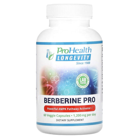 ProHealth Longevity, Berberine Pro, 600 mg, 60 Veggie Capsules - Supply Center USA