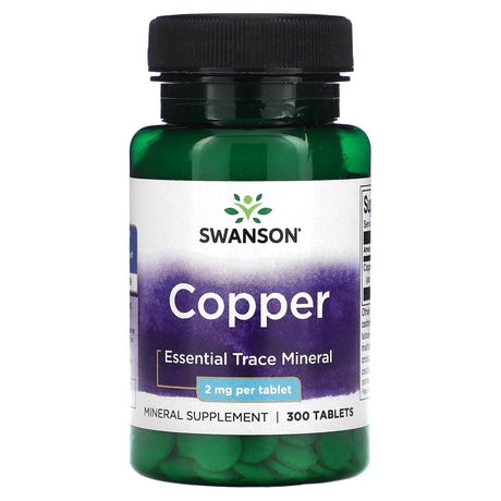 Swanson, Copper, 2 mg, 300 Tablets - Supply Center USA