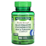 Nature's Truth, Double Strength Glucosamine Chondroitin MSM & Turmeric Complex, 90 Coated Caplets - Supply Center USA