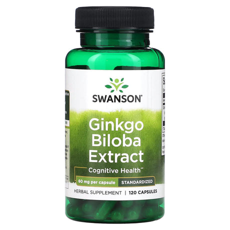 Swanson, Ginkgo Biloba Extract, 60 mg, 240 Capsules - Supply Center USA