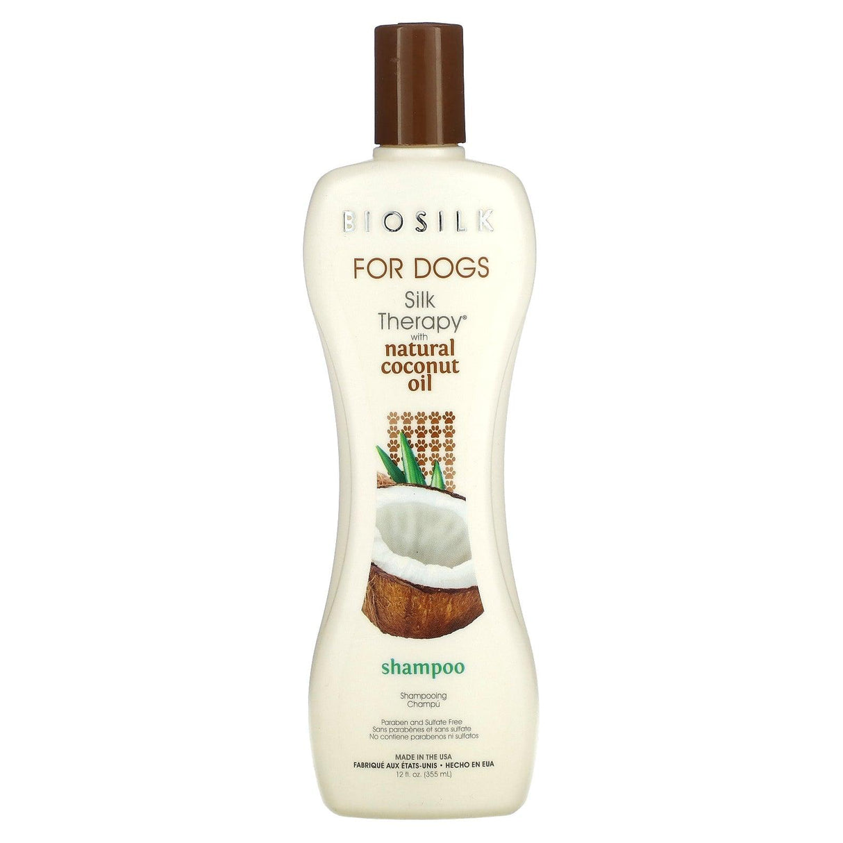 Biosilk, Silky Therapy with Natural Coconut Oil Shampoo, For Dogs, 12 fl oz (355 ml) - Supply Center USA