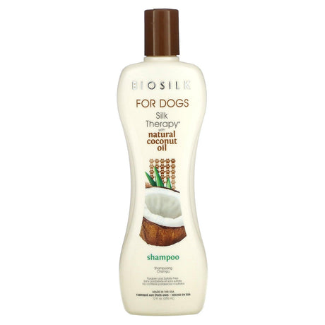 Biosilk, Silky Therapy with Natural Coconut Oil Shampoo, For Dogs, 12 fl oz (355 ml) - Supply Center USA