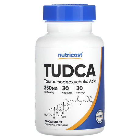 Nutricost, TUDCA, 250 mg, 30 Capsules - Supply Center USA