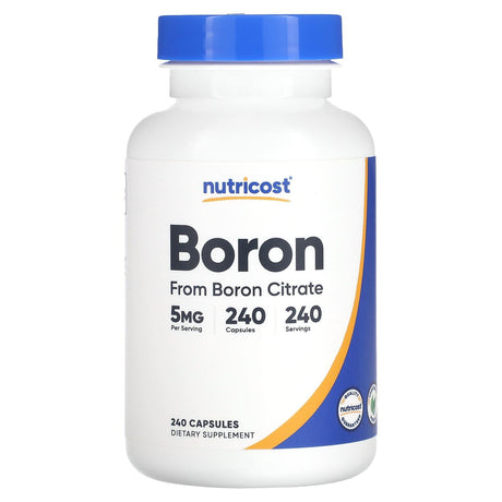 Nutricost, Boron, 10 mg , 240 Capsules - Supply Center USA