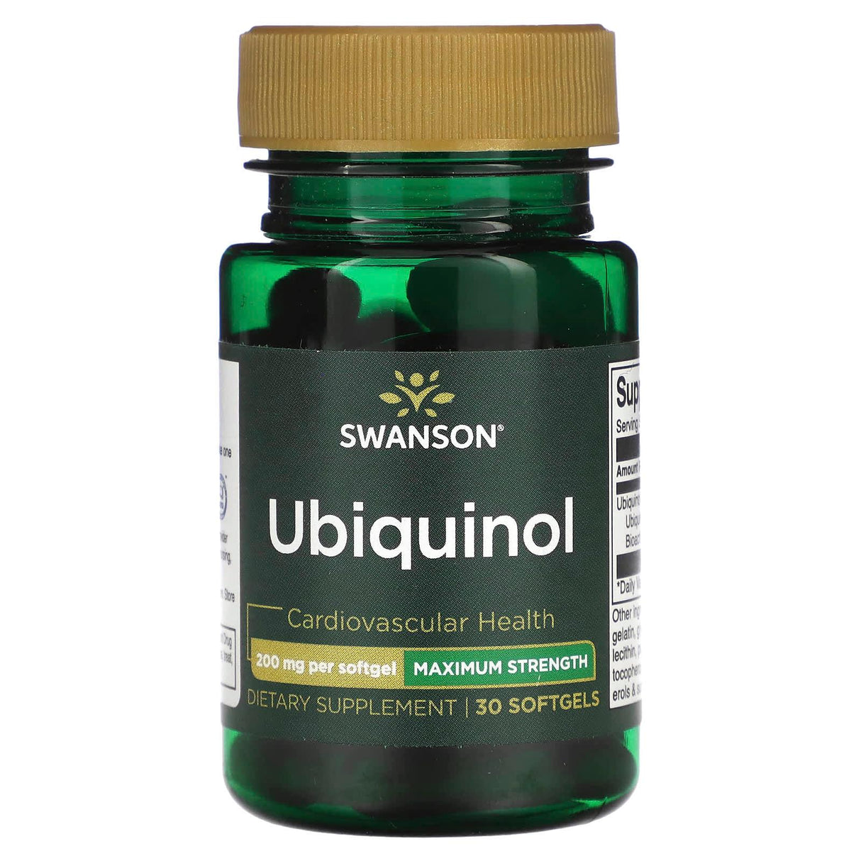 Swanson, Ubiquinol, Maximum Strength, 200 mg, 30 Softgels - Supply Center USA