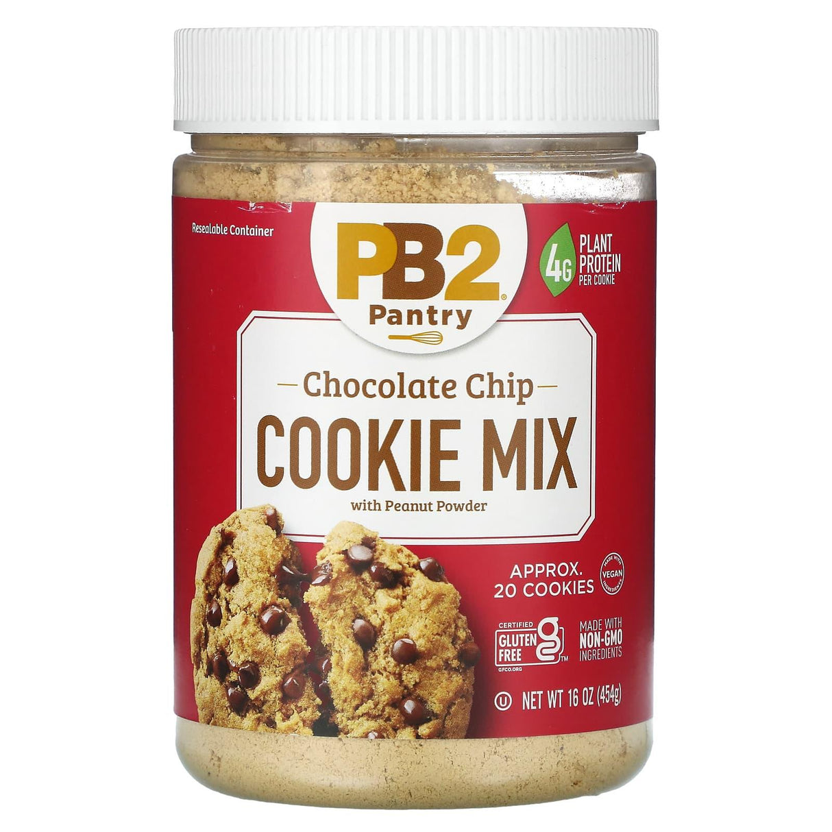 PB2 Foods, Chocolate Chip Cookie Mix with Peanut Powder, 16 oz (454 g) - Supply Center USA