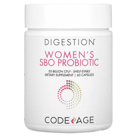 Codeage, Digestion, Women's SBO Probiotic, 50 Billion CFU, 60 Capsules - Supply Center USA