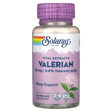 Solaray, Vital Extracts, Valerian, 300 mg, 30 VegCaps - Supply Center USA