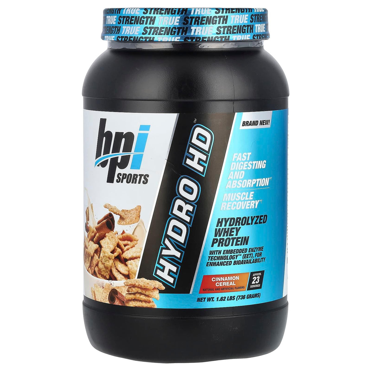 BPI Sports, Hydro HD™, Hydrolyzed Whey Protein, Cinnamon Cereal, 1.62 lbs (736 g) - Supply Center USA