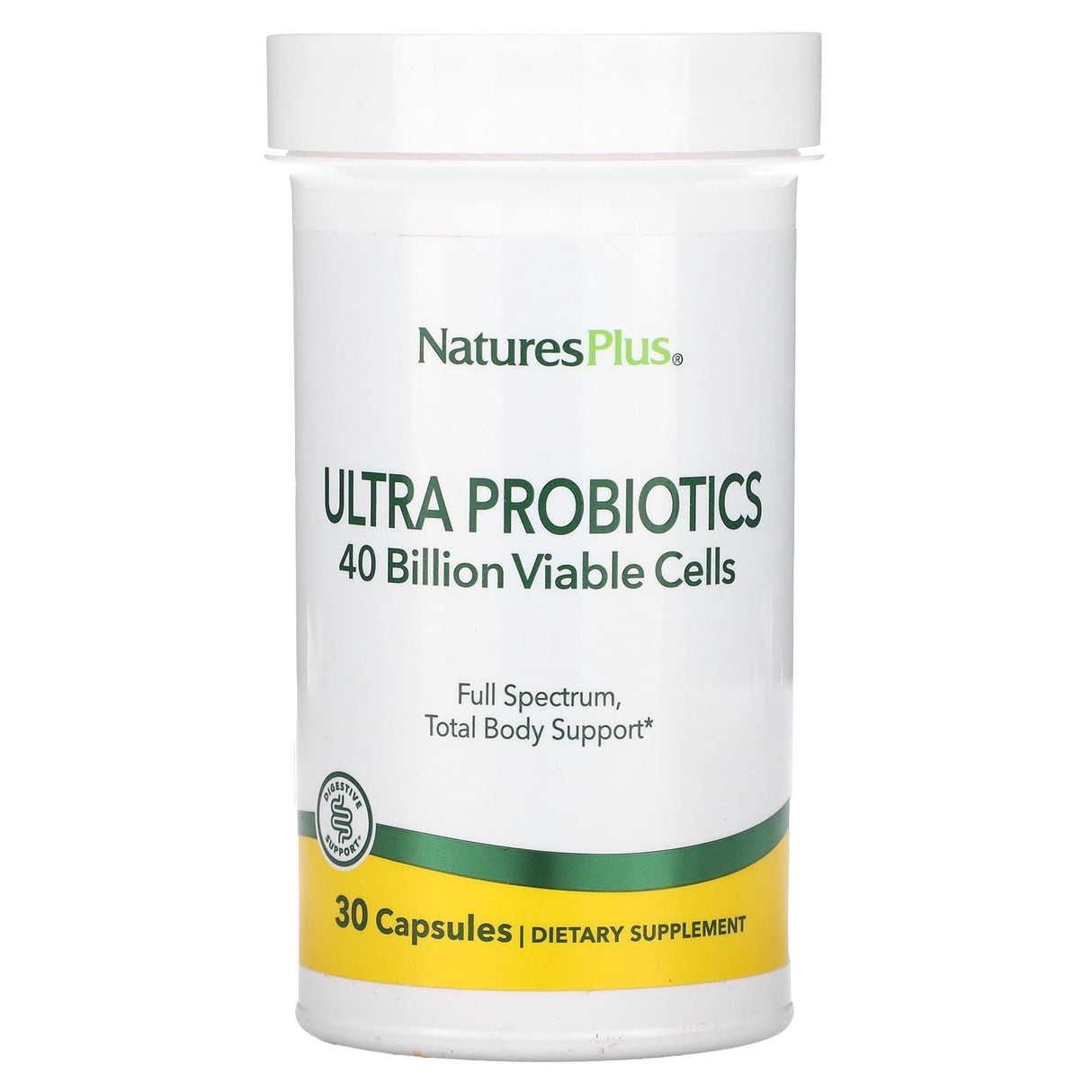 NaturesPlus, Ultra Probiotics, 40 Billion, 30 Capsules - Supply Center USA