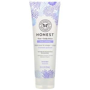 The Honest Company, Truly Calming Face + Body Lotion, Lavender, 8.5 fl oz (250 ml) - HealthCentralUSA