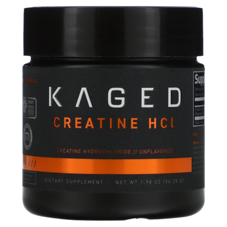 Kaged, Creatine HCI, Unflavored, 1.98 oz (56.25 g) - Supply Center USA