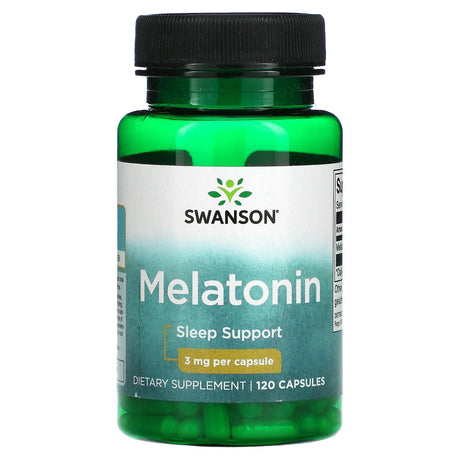 Swanson, Melatonin, 3 mg, 120 Capsules - Supply Center USA