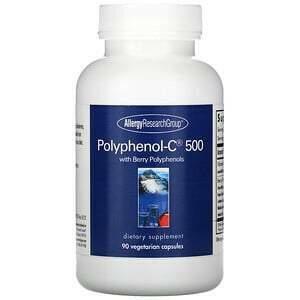 Allergy Research Group, Polyphenol-C 500 with Berry Polyphenols, 90 Vegetarian Capsules - Supply Center USA