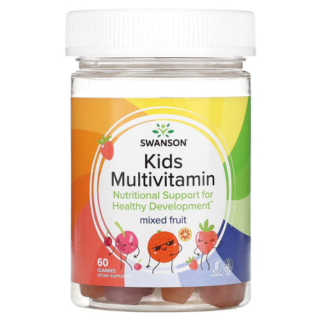 Swanson, Kids Multivitamin, Mixed Fruit, 60 Gummies - Supply Center USA