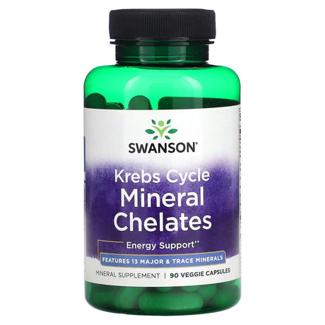 Swanson, Krebs Cycle Mineral Chelates , 90 Veggie Capsules - Supply Center USA