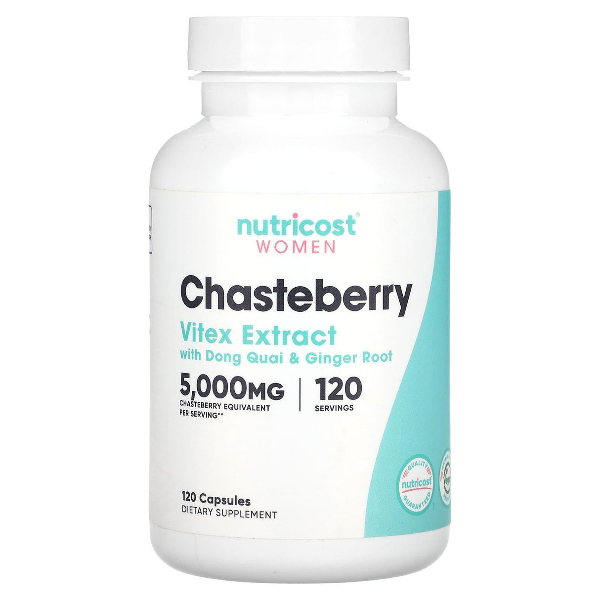 Nutricost, Women, Chasteberry with Dong Quai & Ginger Root, 5,000 mg, 120 Capsules - Supply Center USA