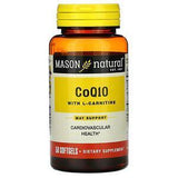 Mason Natural, CoQ10 with L-Carnitine, 50 Softgels - Supply Center USA