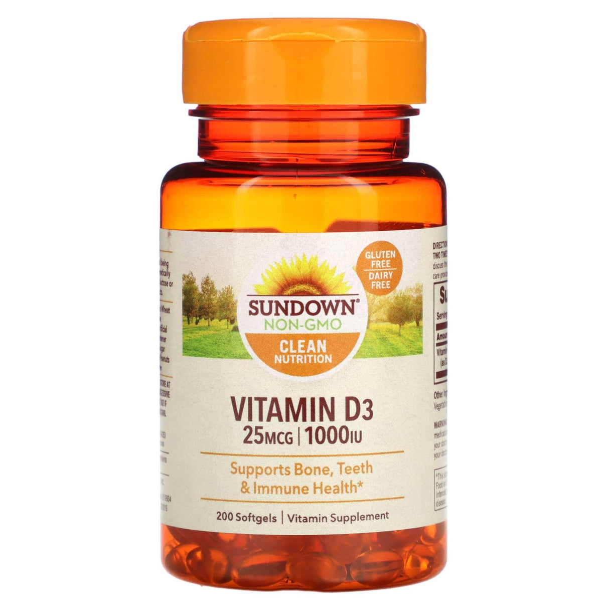 Sundown Naturals, Vitamin D3, 50 mcg (2,000 IU), 350 Softgels - Supply Center USA