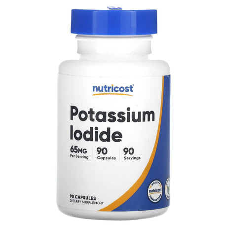 Nutricost, Potassium Iodide, 65 mg, 90 Capsules - Supply Center USA