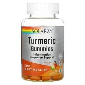 Solaray, Turmeric Gummies, Natural Mango, 60 Gummies - Supply Center USA