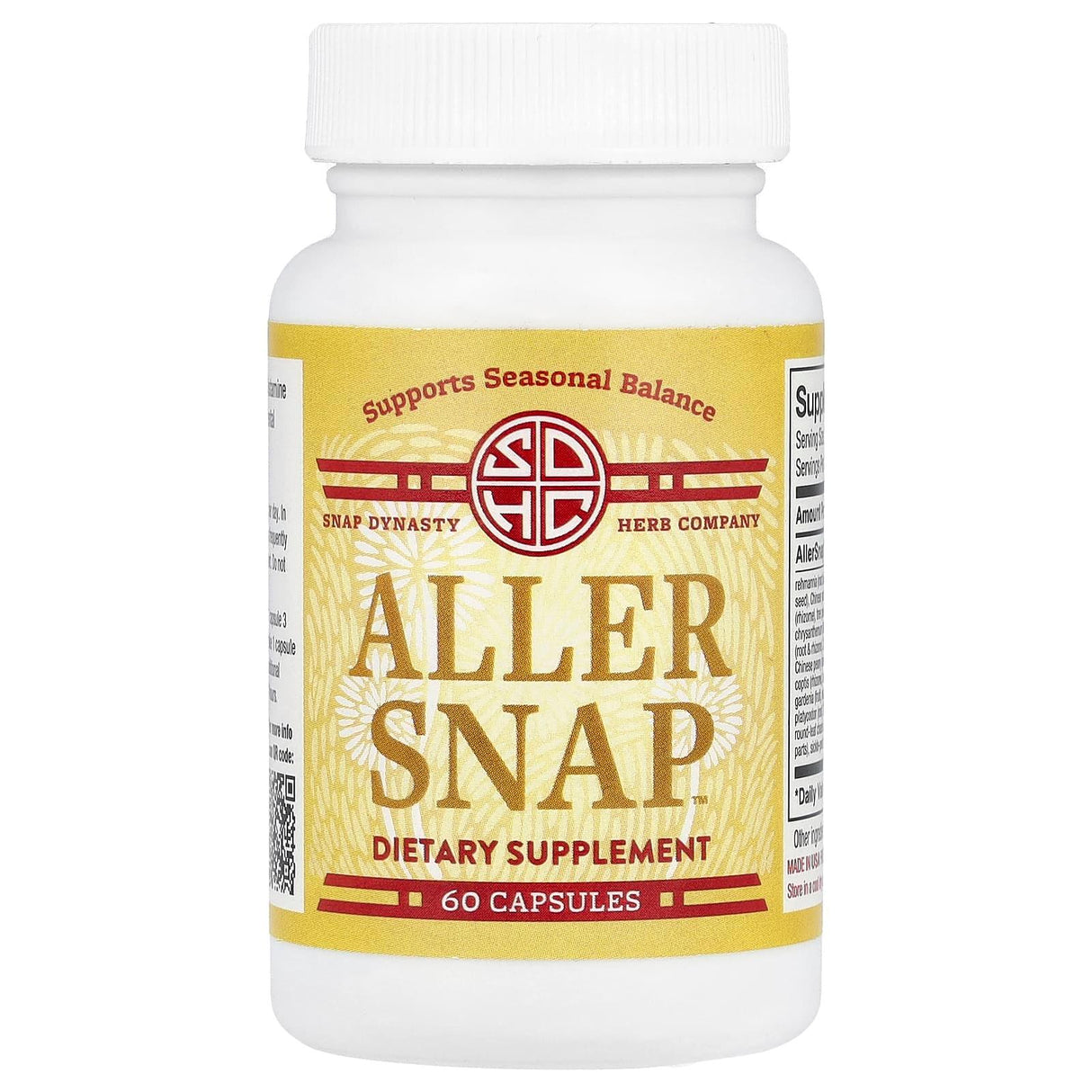 Snap Dynasty, Aller Snap™, 60 Capsules - Supply Center USA