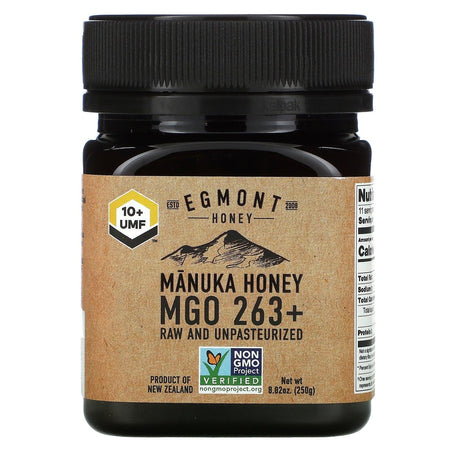 Egmont Honey, Manuka Honey, Raw And Unpasteurized, 263+ MGO, 17.6 oz (500 g) - Supply Center USA